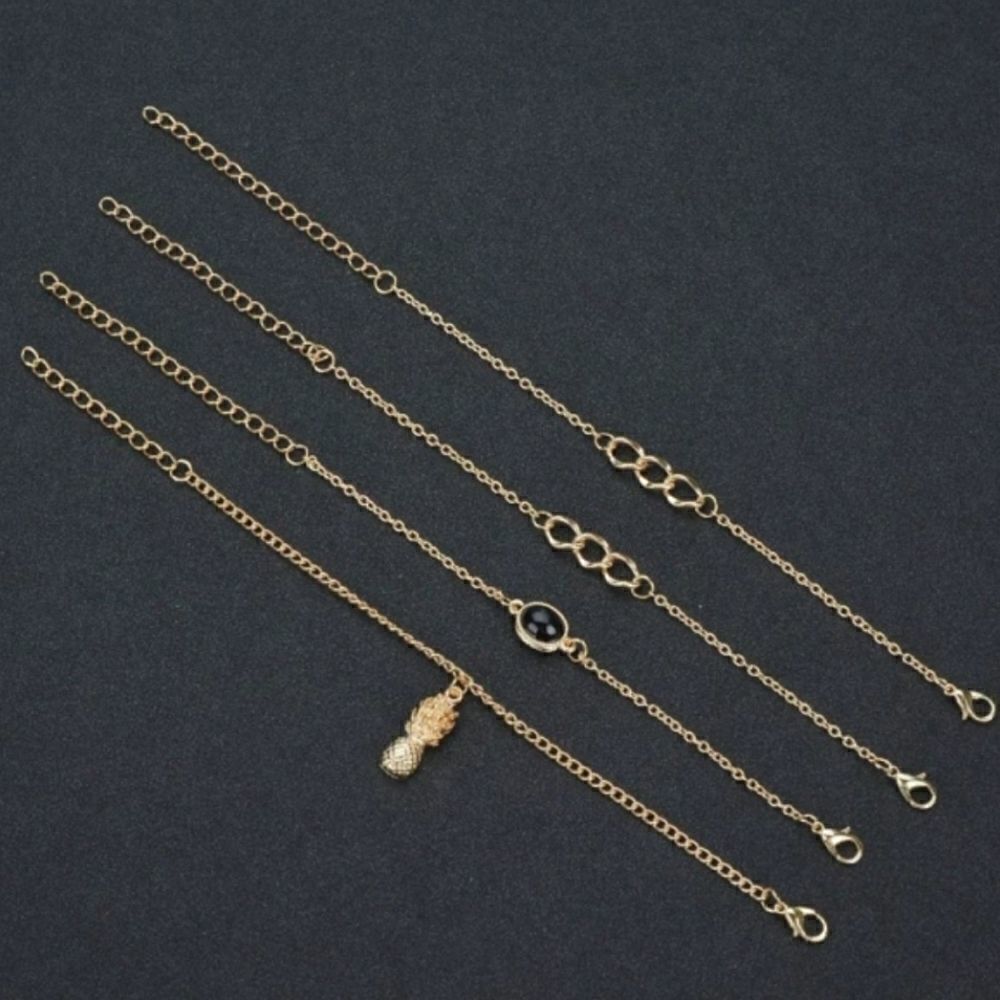 PINEAPPLE AND BLACK STONE Infinity BRACELET - Picture 14 of 15